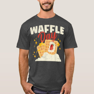 Waffle Day Cone Baking Breakfast Maker  T-Shirt