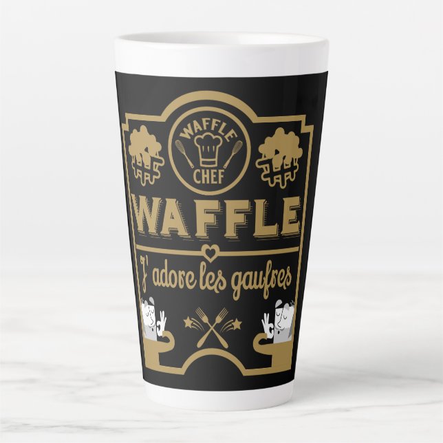 Waffle Day Latte Mug (Front)