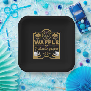 Waffle Day Paper Plates