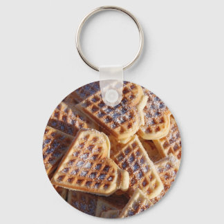 Waffle Hearts Keychain