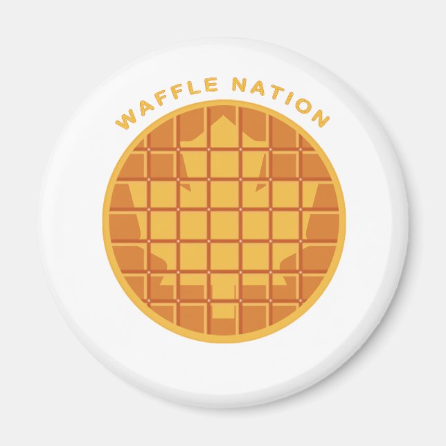 Waffle Nation Magnet (Front)