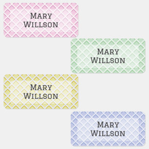 Waffle Rectangle Clothing Labels for the kids