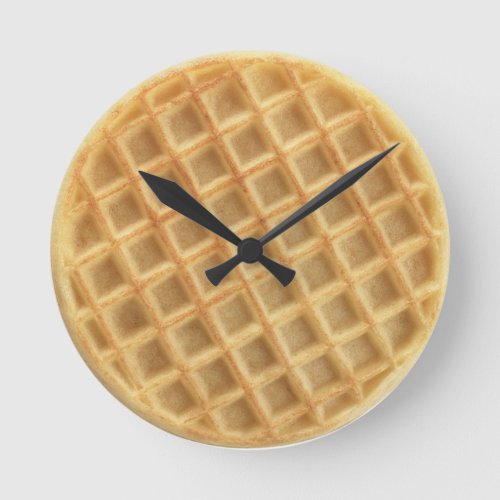 Waffle Round Clock