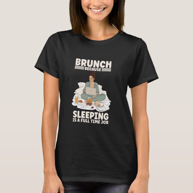 Waffle Wacko Funny Brunch Design for Food Lovers T-Shirt (Front)