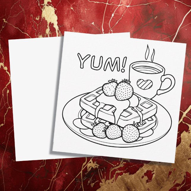 Waffles and Coffee Color Me  (Creator Uploaded)