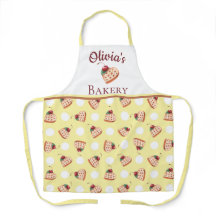 Waffles and Cream Personalized Bakery Name Apron