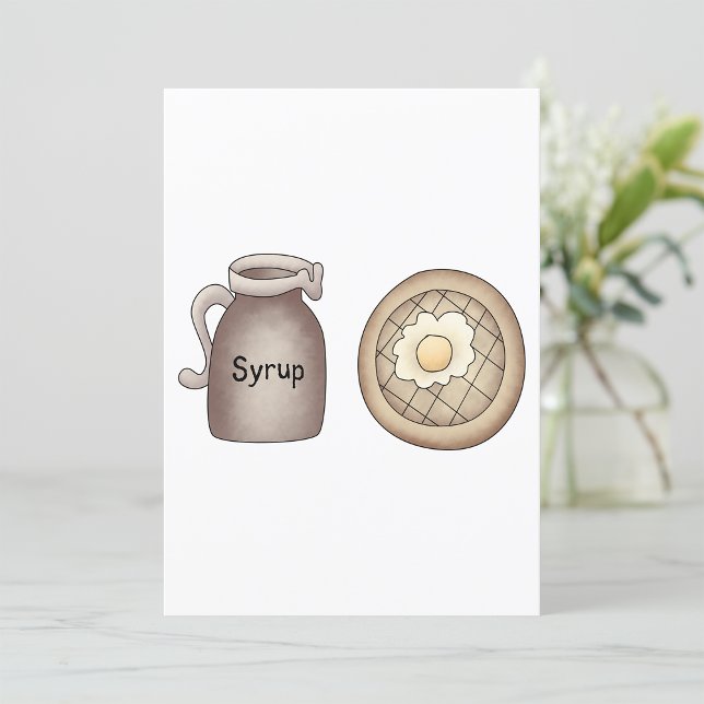 Waffles And maple Syrup Invitation (Creator Uploaded)