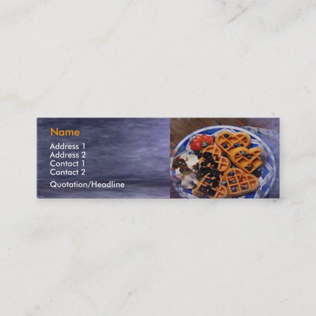 Waffles Business Card (Front)