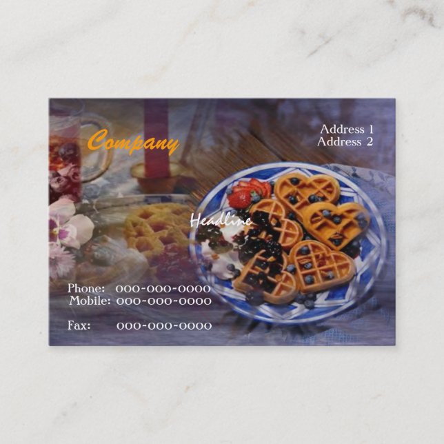 Waffles Business Card (Front)