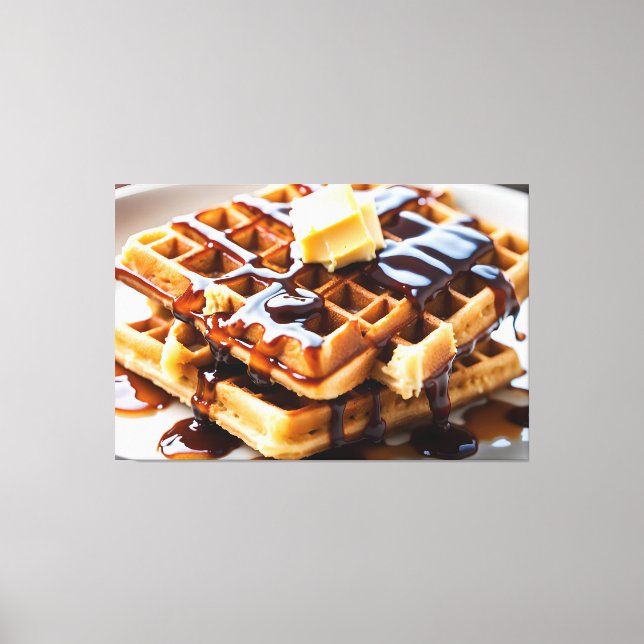 Waffles Canvas Print (Front)
