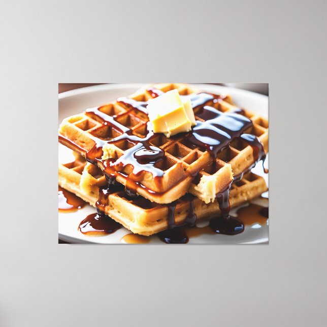 Waffles Canvas Print (Front)
