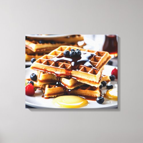 Waffles Canvas Print