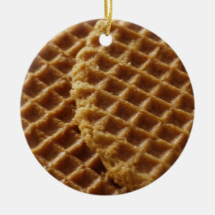 Waffles Ceramic Ornament