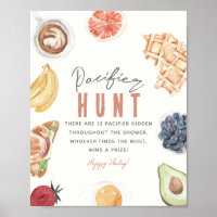 Waffles Coffee Fruits Baby Brunch Pacifier Hunt