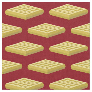 Waffles Cute Breakfast Kids Fabric