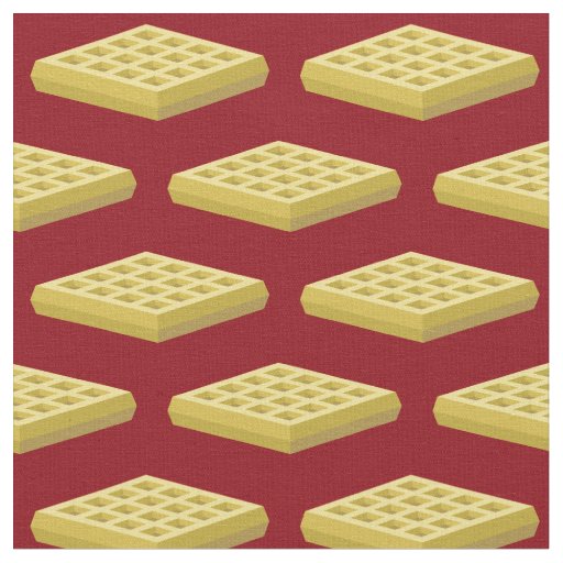 Waffles Cute Breakfast Kids Fabric
