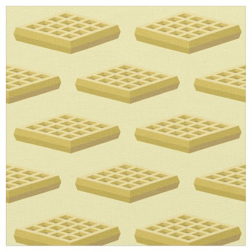 Waffles Cute Breakfast Kids Fabric