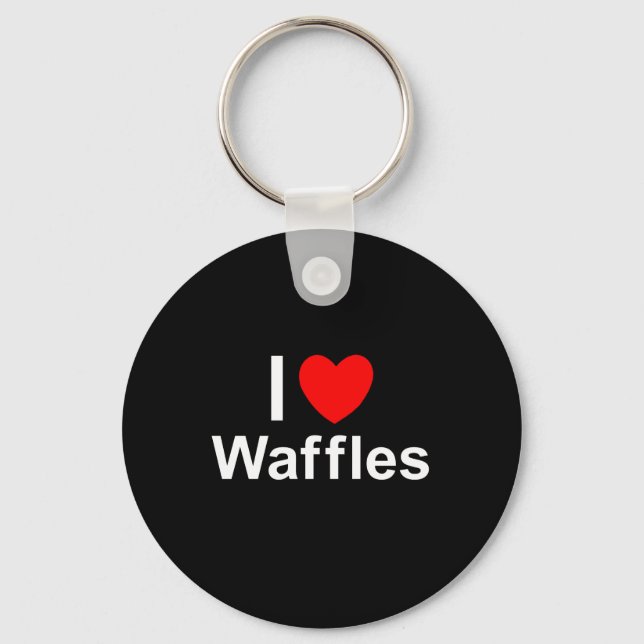 Waffles Keychain (Front)