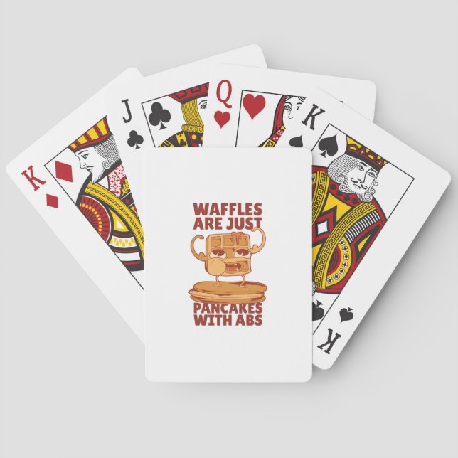 Waffles pancakes poker cards (Back)