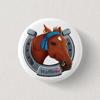Waffles the mare button