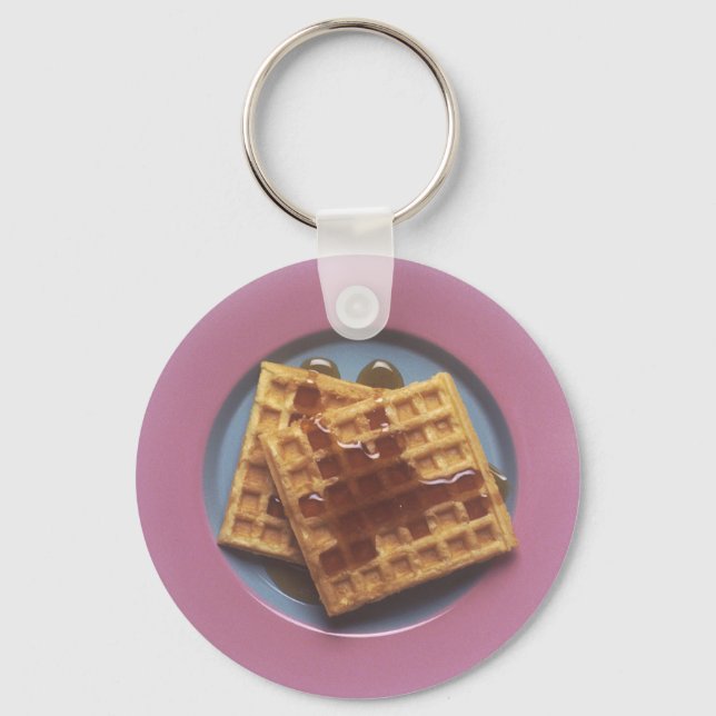 Waffles With Syrup Keychain (Front)