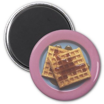 Waffles With Syrup Magnet by Alleycatshirts at Zazzle