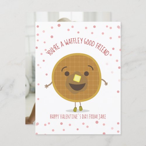 Waffley Good Friend Classroom Valentine Photo Postcard