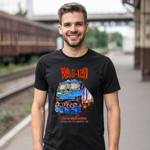 WAG-12B Locomotive. Indian Railways freight train T-Shirt