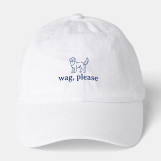 wag please dog lover's everyday baseball hat