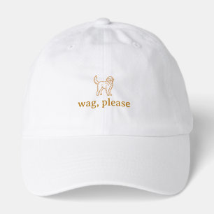 wag please dog lover's everyday baseball hat