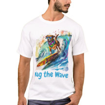 Wag the Wave – Surfing Dog Summer Beach Vibes