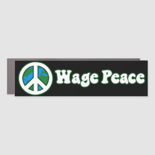 Wage Peace Anti-War Bumper Car Magnet