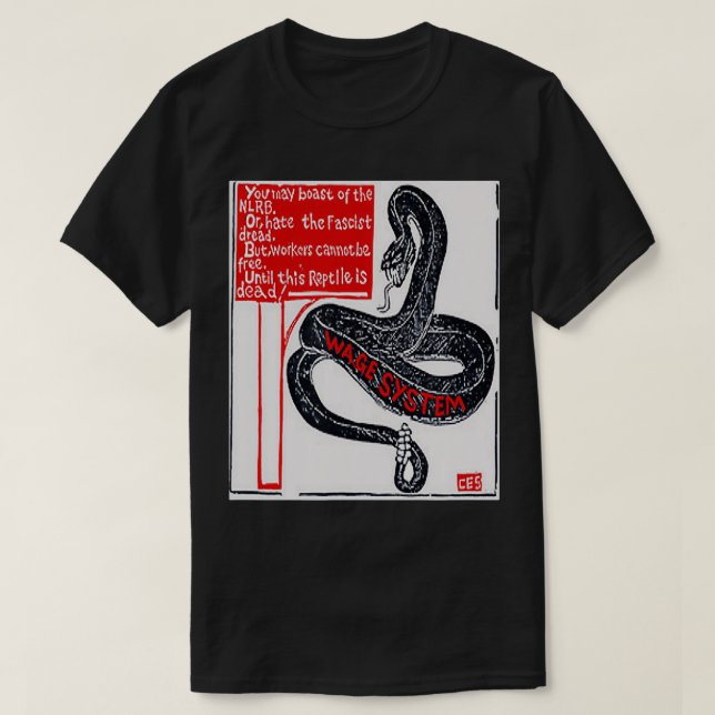 WAGE SYSTEM SNAKE  T-Shirt (Design Front)