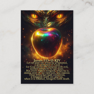 Wages - James 1:13-15 and Romans 6:23 KJV Card Box