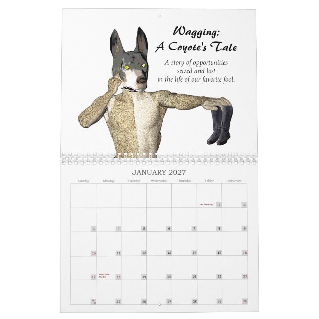 Wagging: A Coyote's Tale Calendar (Jan 2027)