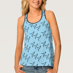 Wagging Dog Tails Women's All Over Tank Top