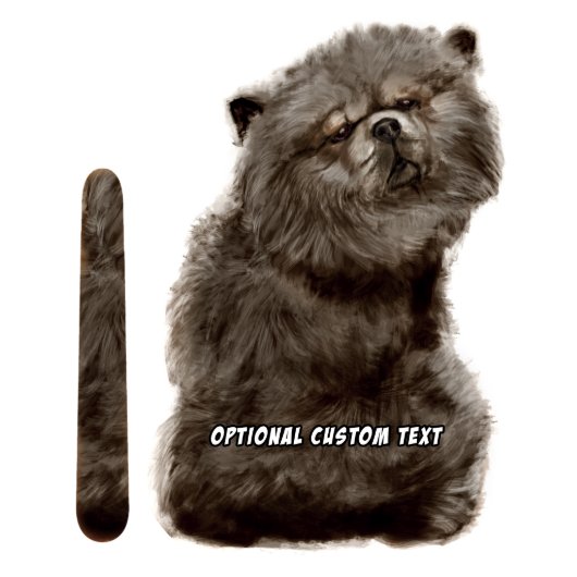 Wagging Wiper Black Chow Dog Car Decal Sticker (Front)