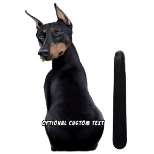 Wagging Wiper Doberman Dog Car Decal Sticker