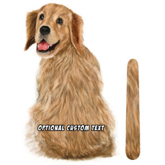 Wagging Wiper Golden Retriever Dog Car Sticker