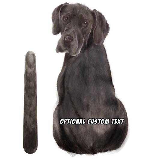 Wagging Wiper Great Dane Dog Car Decal Sticker (Front)