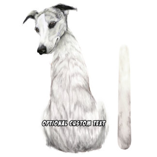 Wagging Wiper Greyhound or Whippet Dog Sticker