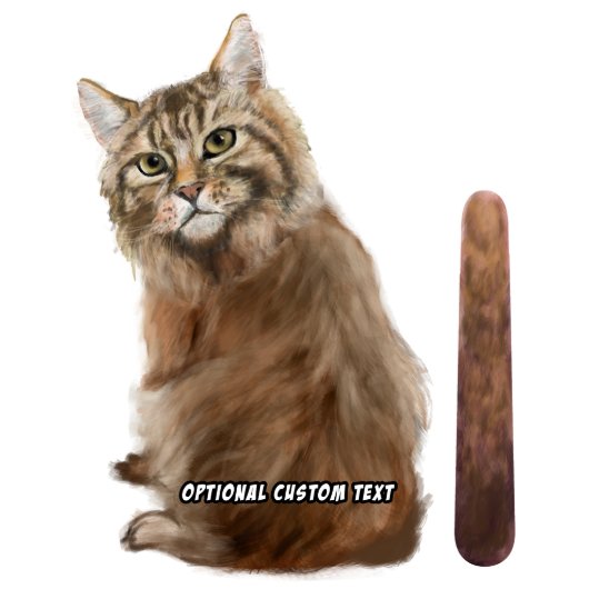 Wagging Wiper Maine Coon Cat Car Decal Sticker (Front)
