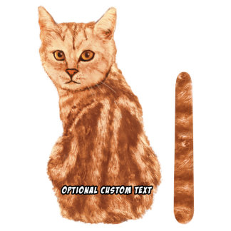Wagging Wiper Orange Tabby Cat Car Decal Sticker