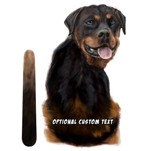 Wagging Wiper Rottweiler Dog Car Decal Sticker (Front)