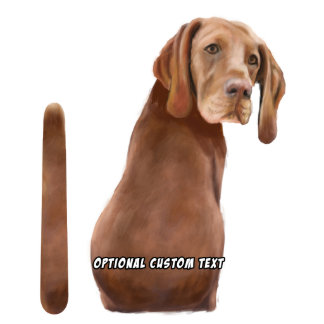 Wagging Wiper Vizsla Dog Car Decal Sticker