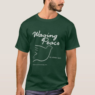Waging Peace Dove dark t-shirt