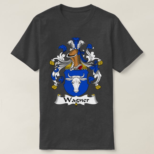 Wagner Coat of Arms Family Crest 1  T-Shirt (Design Front)