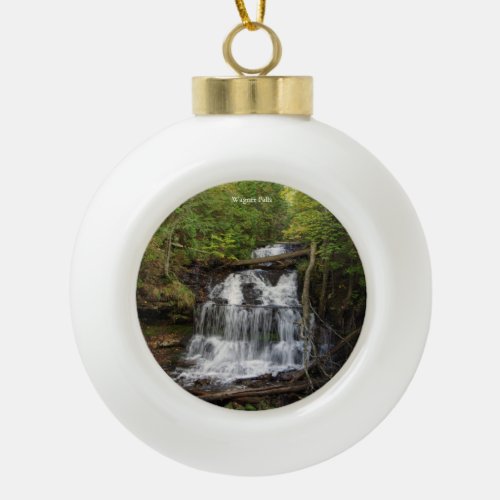 Wagner Falls ball or snowflake ornament
