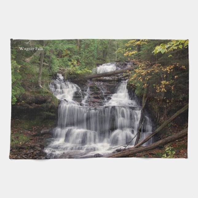 Wagner Falls kitchen towel (Horizontal)