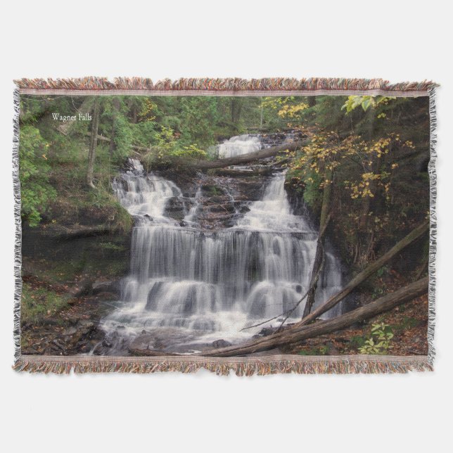 Wagner Falls throw blanket (Front)